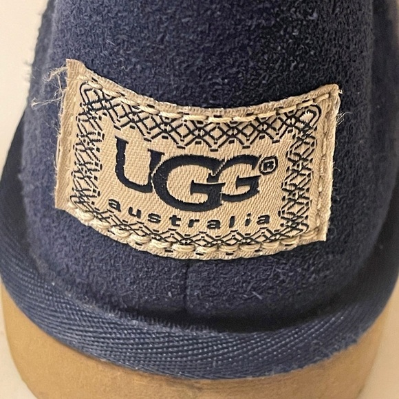 UGG Australia Jasper 1963 Blue Tartan Plaid Knit Pull On Boots Women's Size - Picture 10 of 14